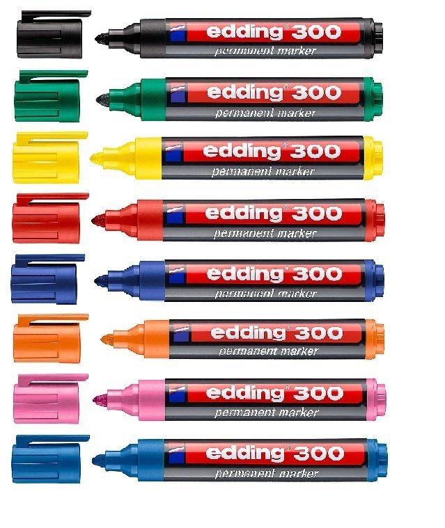MARCADOR EDDING  300 PERMANENTE MARRON P/REDONDA