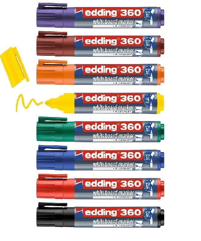 MARCADOR EDDING  360 PIZARRA AMARILLA