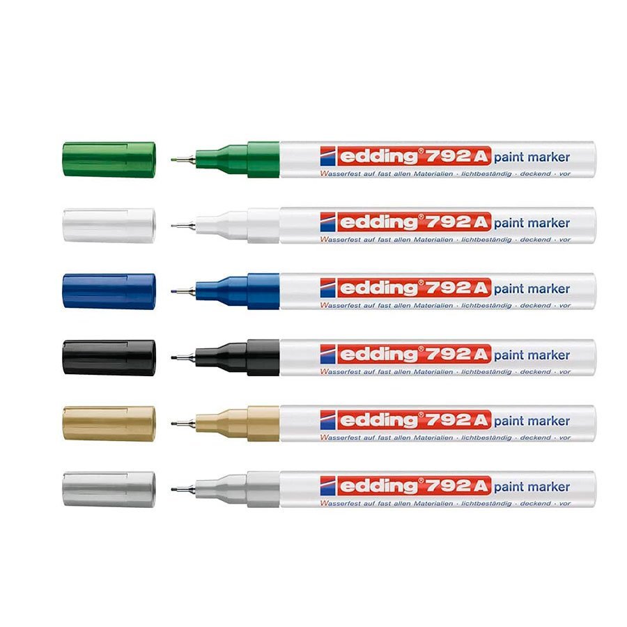 MARCADOR EDDING  792 PAINT PLATA PUNTA ULTRA FINA