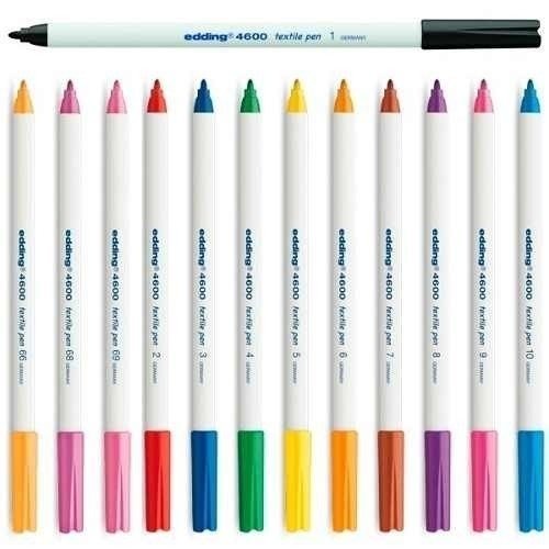 MARCADOR EDDING 4600 TELA ROSA P/FINA