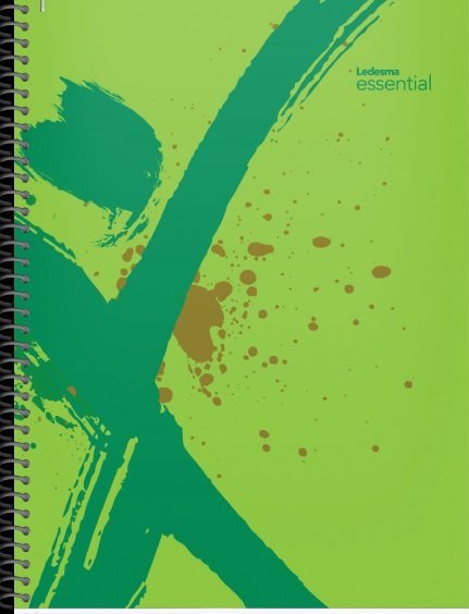 CUADERNO LEDESMA ESPIRAL 22×,29 84 H ESSENTIAL VERDE RAYA
