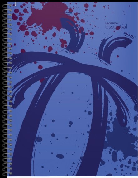 CUADERNO LEDESMA ESPIRAL 22×,29 84 H ESSENTIAL AZUL CUADRO