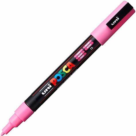 MARCADOR UNI POSCA PC-3M PUNTA MEDIA ROSA