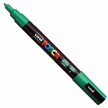MARCADOR UNI POSCA PC-3M PUNTA MEDIA VERDE