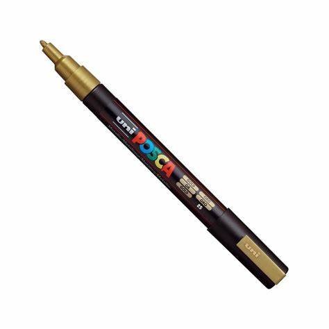 MARCADOR UNI POSCA PC-3M PUNTA MEDIA ORO