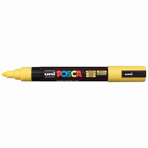 MARCADOR UNI POSCA PC-5M PUNTA GRUESA AMARILLO