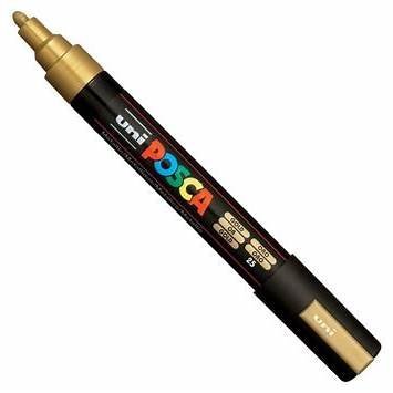 MARCADOR UNI POSCA PC-5M PUNTA GRUESA ORO