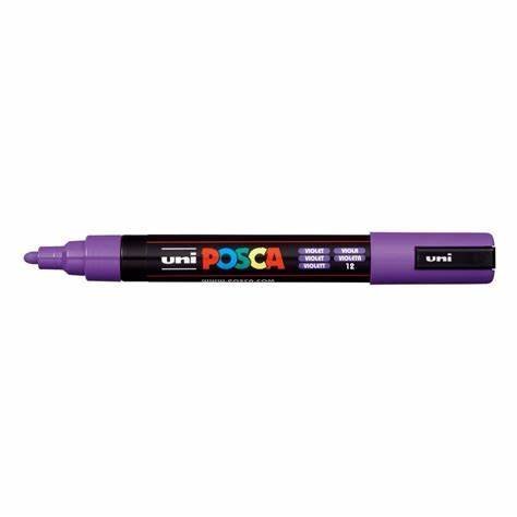 MARCADOR UNI POSCA PC-5M PUNTA GRUESA VIOLETA