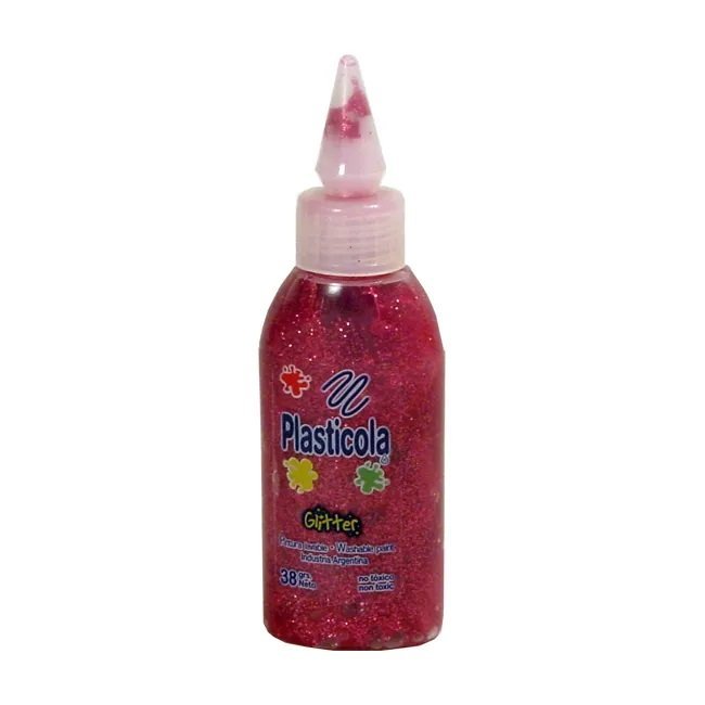 ADHESIVO PLASTICOLA     38 G BRILLOS ROJO