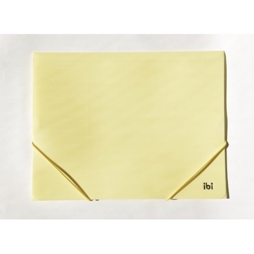 CARPETA 3 SOLAPAS PLASTICA A4 CON ELASTICO AMARILLO PASTEL 076406