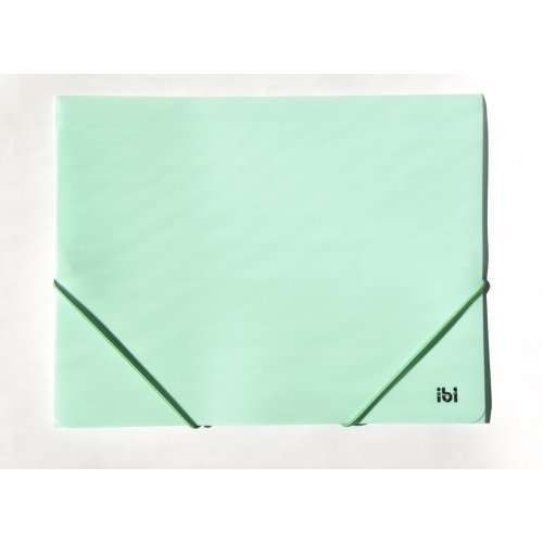 CARPETA 3 SOLAPAS PLASTICA A4 CON ELASTICO VERDE PASTEL     076407