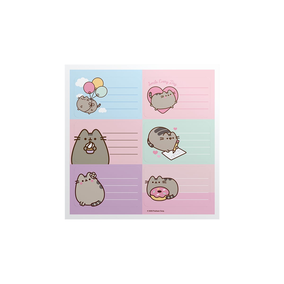 ETIQUETA ESCOLAR MOOVING PUSHEEN