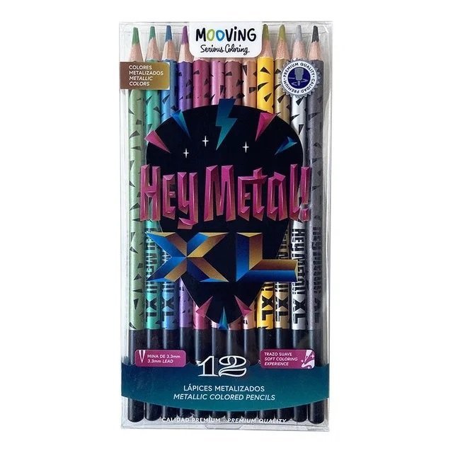 LAPIZ COLORING METALIZADOS x 12 COLORES 3011312