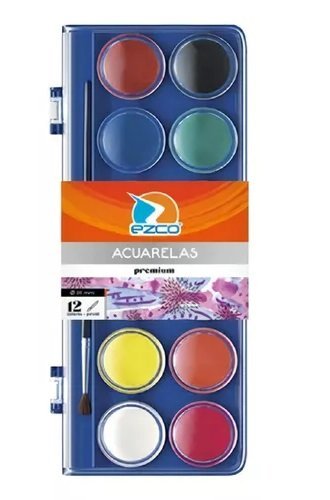 ACUARELA EZCO x 12 ESTUCHE PREMIUM