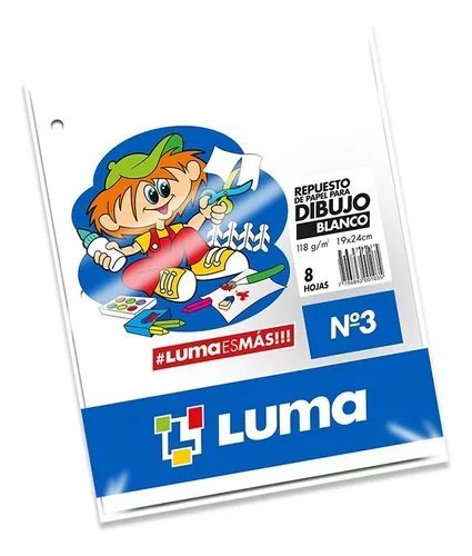REPUESTO  LUMA Nº 3 DIBUJO BLANCO 6H