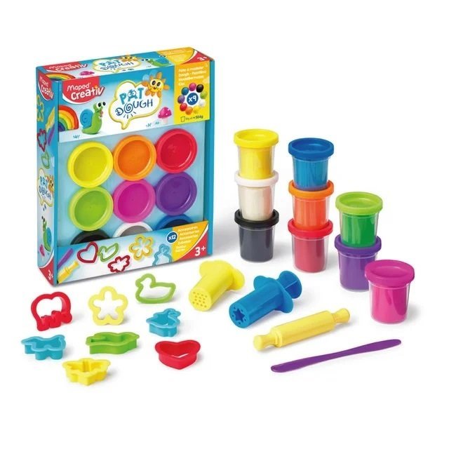 MASA MAPED PAT DOUGH 9 BOTES + 12 ACCESORIOS 907202