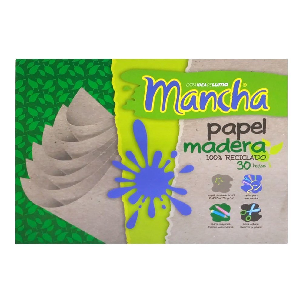BLOCK LUMA DIBUJO MADERA A4  30 HOJAS