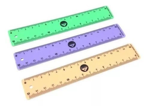 REGLA PIZZINI ESCOLAR 15 CM PASTEL         171215P