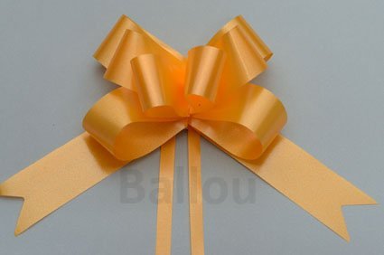 CINTA REGALO BALLOU MOÑO RAPIDO GRANDE x 50 NARANJA M102