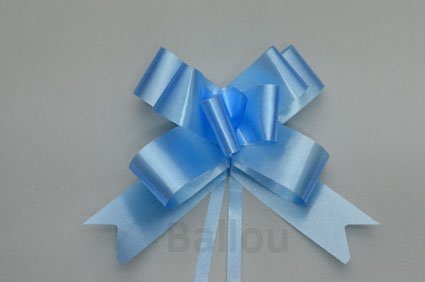 CINTA REGALO BALLOU MOÑO RAPIDO MEDIANO x 50 CELESTE   M130