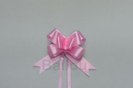 CINTA REGALO BALLOU MOÑO RAPIDO MINI x100 ROSA    M124