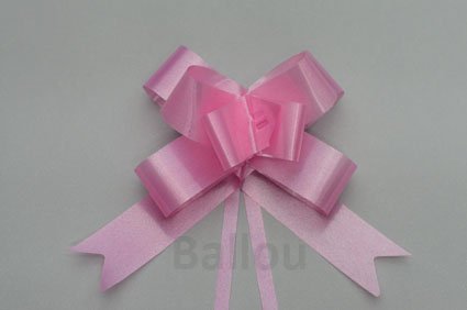 CINTA REGALO BALLOU MOÑO RAPIDO MEDIANO x 50 ROSA  M130