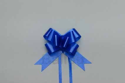 CINTA REGALO BALLOU MOÑO RAPIDO MINI x100 AZUL    M124