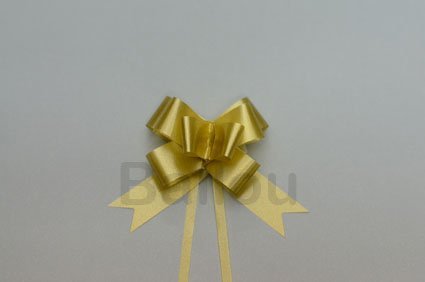 CINTA REGALO BALLOU MOÑO RAPIDO MINI x100 DORADO    M124