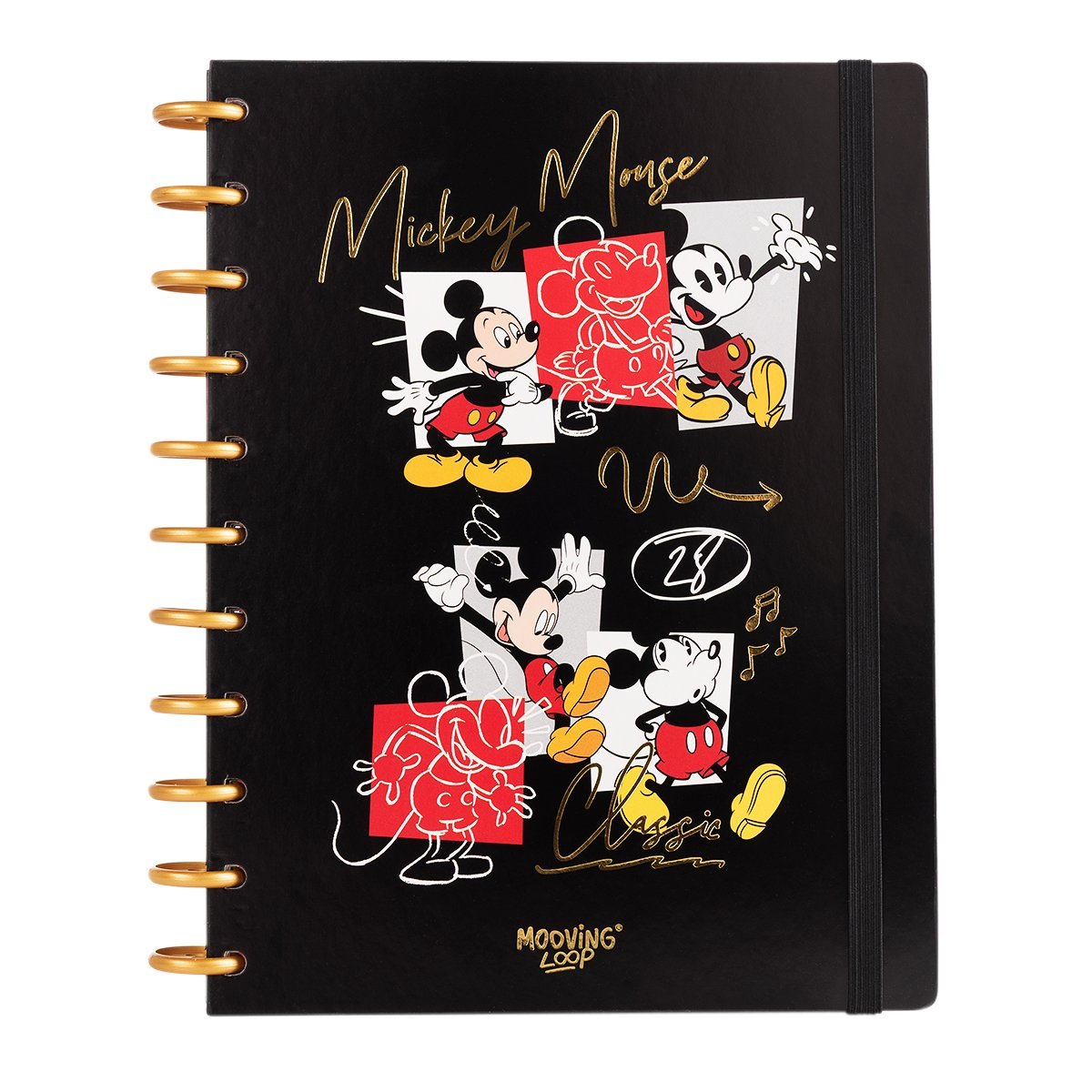 CUADERNO MOOVING LOOP A DISCOS CARTA MICKEY MOUSE      1711121