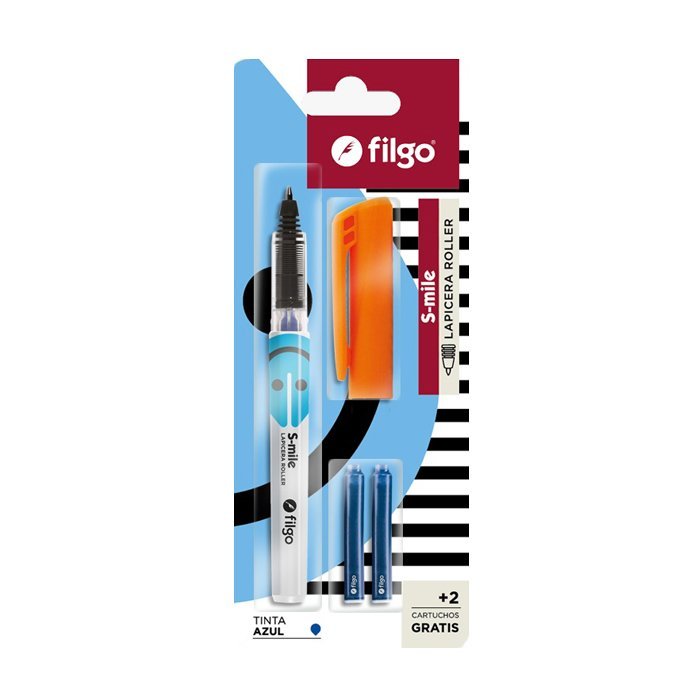 BOLIGRAFO FILGO S-MILE ROLLER + 2 CARTUCHOS
