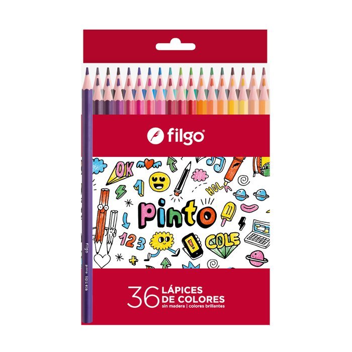 LAPIZ FILGO PINTO DE RESINA x 36 COLORES