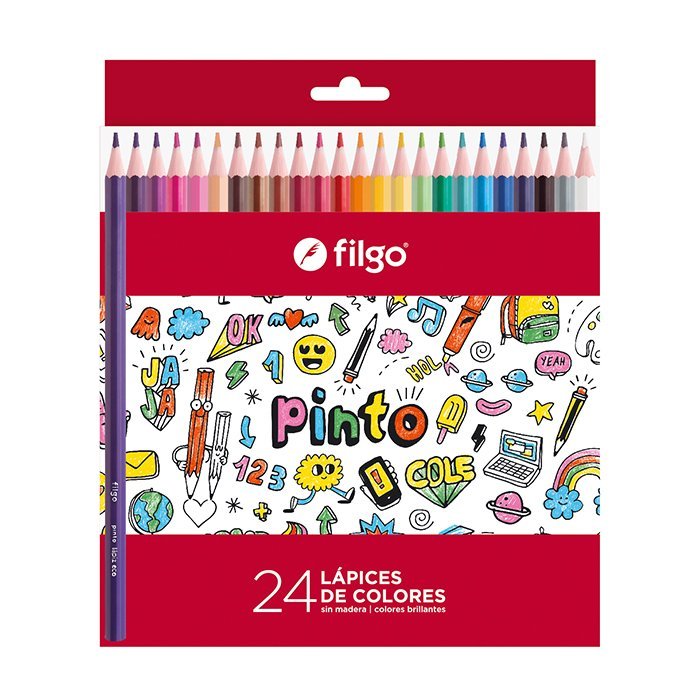 LAPIZ FILGO PINTO DE RESINA x 24 COLORES