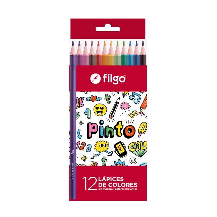 LAPIZ FILGO PINTO DE RESINA x 12 COLORES