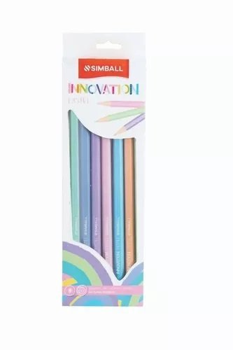 LAPIZ SIMBALL INNOVATION PASTEL x 8 COLORES