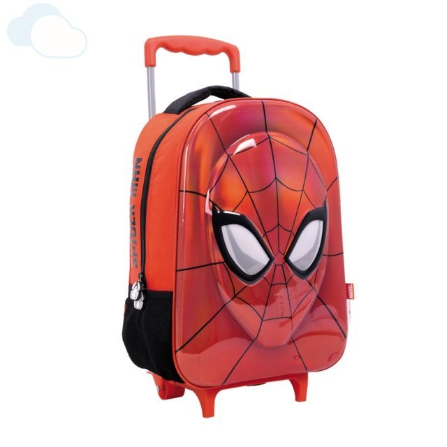MOCHILA SPIDERMAN 16″, CARRO MASCARA  9481234S