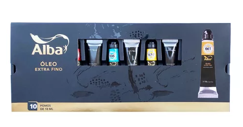 OLEO ALBA PROFESIONAL 18 ML x 10 COLORES SURTIDOS