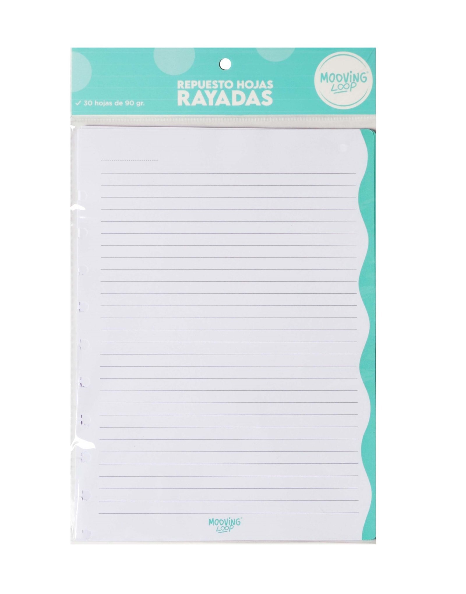 REPUESTO MOOVING LOOP A5 RAYADO x 30 HOJAS    1722011