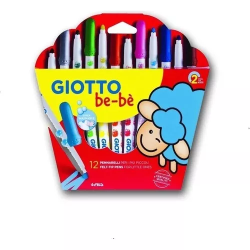 MARCADOR GIOTTO BEBE x 12 COLORES