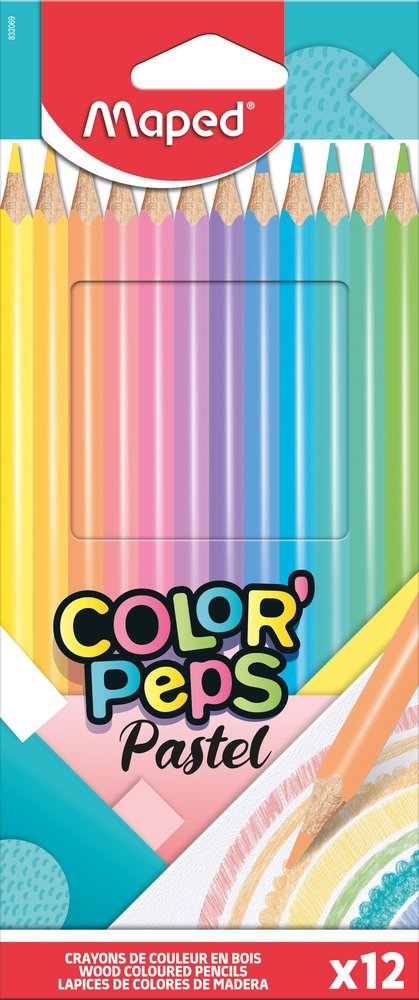 LAPIZ MAPED COLOR PEPS X 12 LARGO PASTEL      832069FC