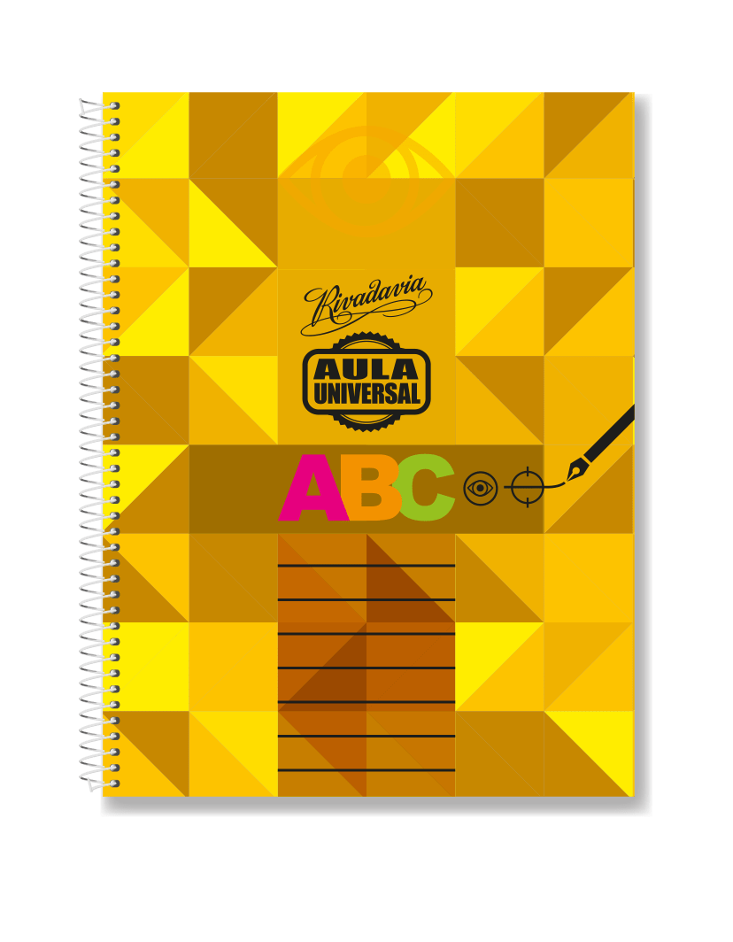 CUADERNO RIVADAVIA ABC 21×,27 AULA UNIVERSAL 60 HOJAS RAYA