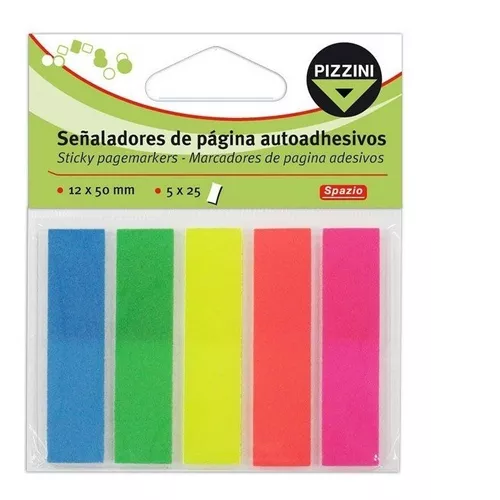 NOTAS ADHESIVAS PIZZINI BANDERITAS 12×,44 x 5