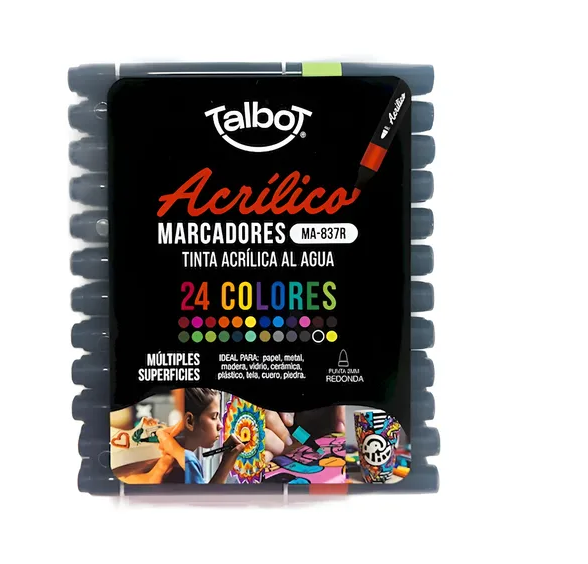 MARCADOR TALBOT ACRILICO VALIJA X 24  7540