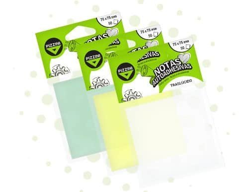 NOTAS ADHESIVAS PIZZINI 75×,75 MM 50 HS AMARILLO TRANSLUCIDO NA757550TAM