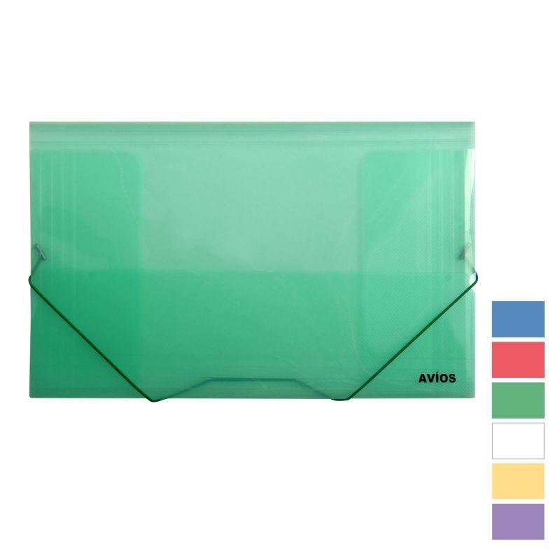CARPETA 3 SOLAPAS PLASTICA 35 x 50 AMARILLO