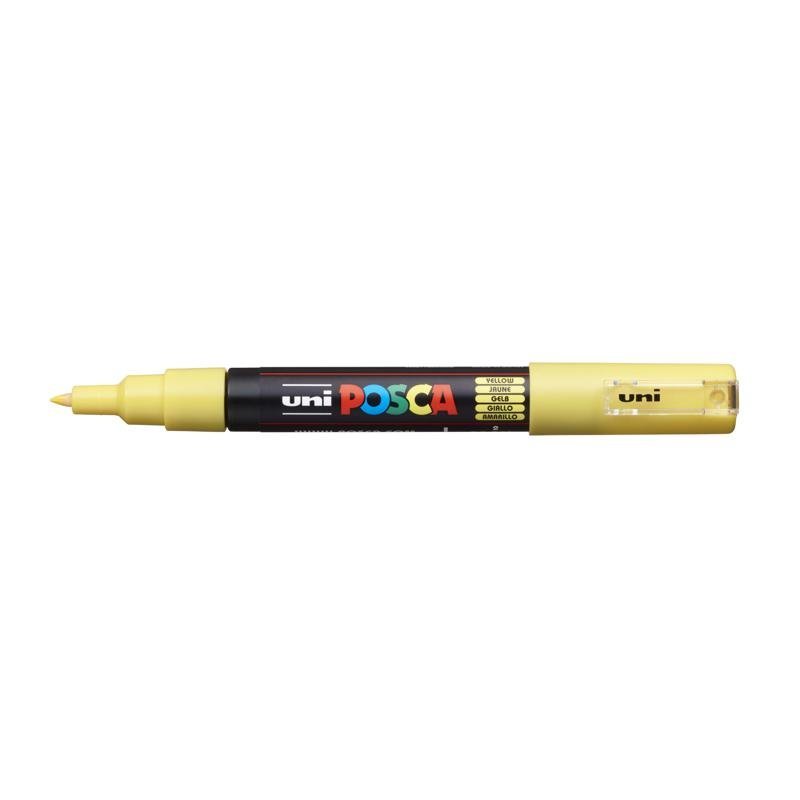 MARCADOR UNI POSCA PC-1M PUNTA FINA AMARILLO