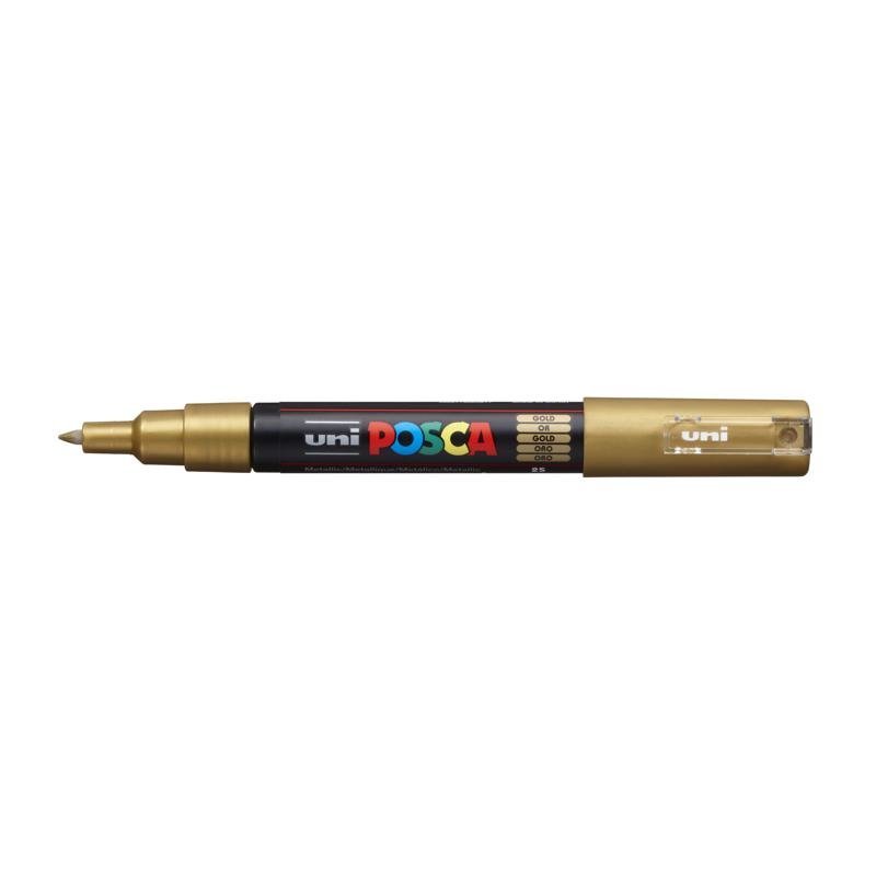 MARCADOR UNI POSCA PC-1M PUNTA FINA ORO