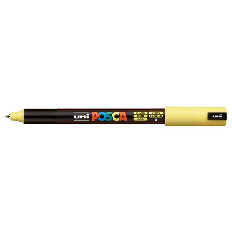 MARCADOR UNI POSCA PC-1MR PUNTA U.FINA AMARILLO