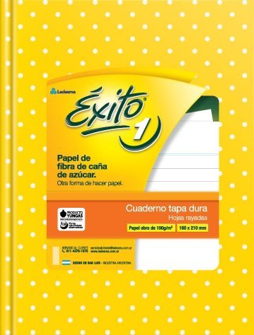 CUADERNO EXITO E1 TAPA DURA 48 HOJAS LUNARES AMARILLO