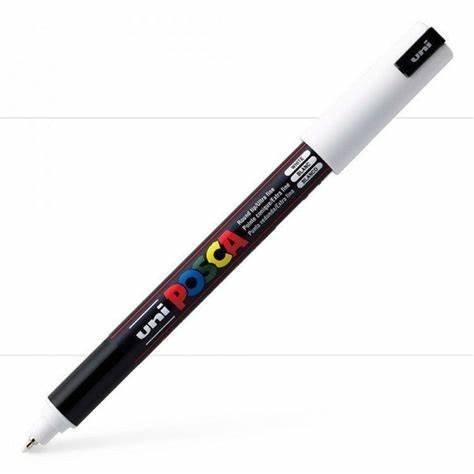 MARCADOR UNI POSCA PC-1MR PUNTA U.FINA BLANCO