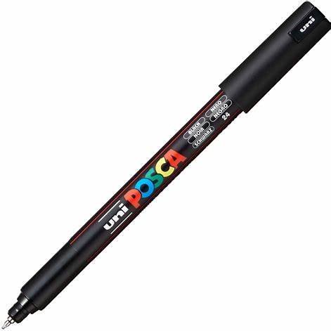 MARCADOR UNI POSCA PC-1MR PUNTA U.FINA NEGRO